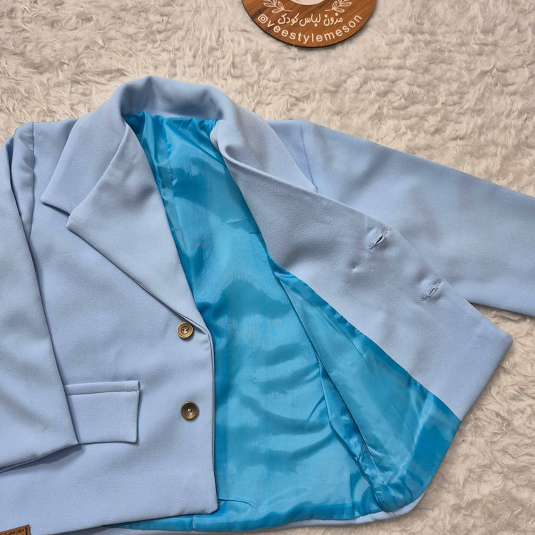 کت پسرانه رسمی آستردار مناسب فروشگاه اینترنتی لباس کودک